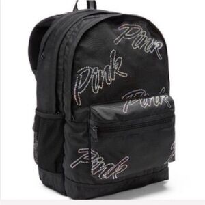 VS PINK Campus Backpack - Black Rhinestone